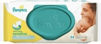 Pampers Chusteczki Nawilżane Sensitive 54 sztuki