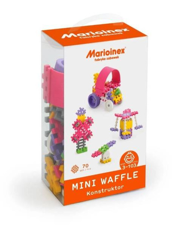 Marioinex Klocki Waffle Mini 70 Sztuk Konstruktor Dziewczynka