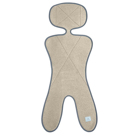 Simple Wool Little Merry 2.0 Wkładka Termoaktywna z Wełny Merino do Fotelika 0-13 kg Beż