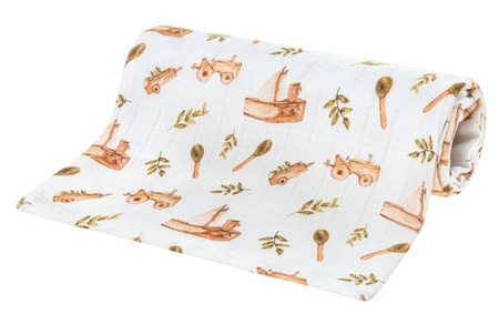 Bocioland Pieluszka Bambusowa 120X120cm Zabawki BOC0354