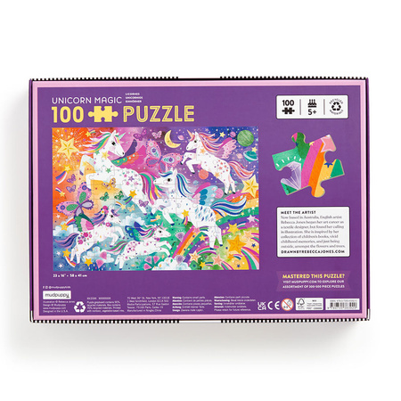 Mudpuppy Puzzle Magiczne jednorożce 100 elementów 5+