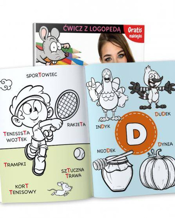 Martel Kolorowanki Logopedyczne. Głoski T D N