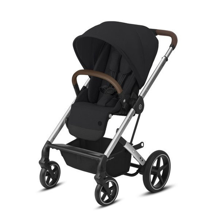 Cybex Balios S Lux Wózek Spacerowy Deep Black - Srebrna Rama 2022