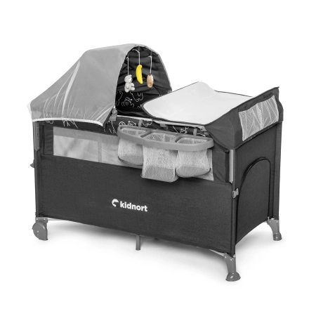 Kidnort Stugan Łóżeczko Turystyczne Ciemny Szary