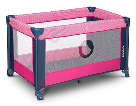 Lionelo Stefi Łóżeczko Turystyczne Pink Rose