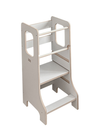 Baby Wood Slim M Kitchen Helper Szary