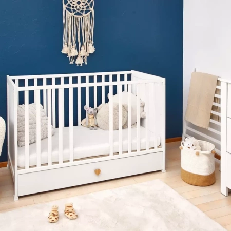 ATB Little Heart Łóżeczko dziecięce 120×60