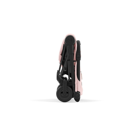 Cybex Coya Wózek Spacerowy Rama Matt Black Peach Pink + Cybex Coya Moskitiera Black