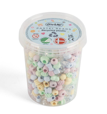 Dantoy EKO Koraliki do nawlekania 520 szt pastel