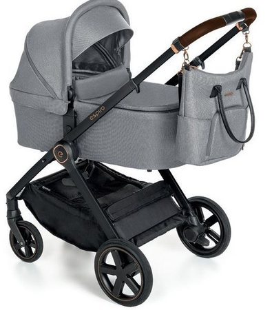 Espiro Only Black&RoseWózek Głęboko-Spacerowy Gold 107 Grey Center