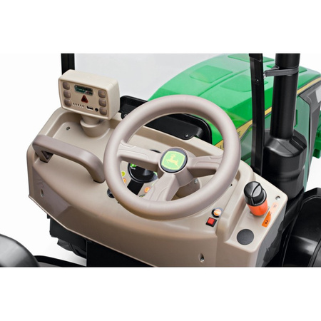 PegPerego John Deere Dual Force 12v Traktor z Przyczepą