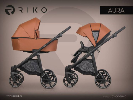 Riko Aura Wózek Głęboko-Spacerowy 03 Cognac