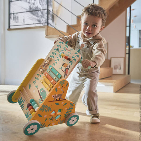 Janod Tropik Wielofunkcyjny Pchacz Edukacyjny 12m+