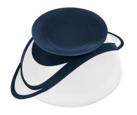 Akuku Miseczka Na Przyssawce White/Navy Blue A0503