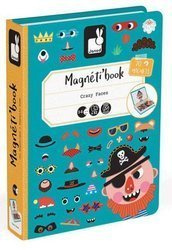 Janod Magnetibook Magnetyczna Układanka Śmieszne Buzie Chłopiec