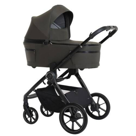 Espiro Yoga 2025 Wózek Głęboko-Spacerowy 114 Life Balance Voice of Nature + Cybex Aton B2 i-Size Fotelik Samochodowy 0-13kg + Baza One Volcano Black