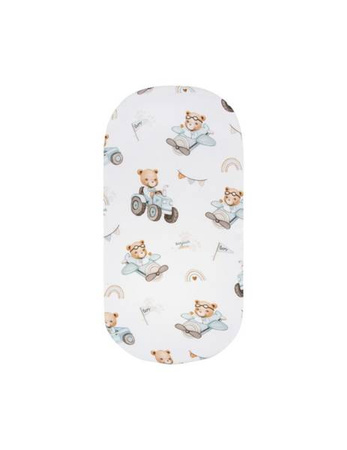 Bonjour Cherie Bambusowe Prześcieradło Do Łóżeczka 60x120cm Traktory