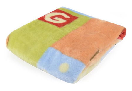 Bobobaby Kocyk Dziecięcy Akrylowy ZOO 95x105cm