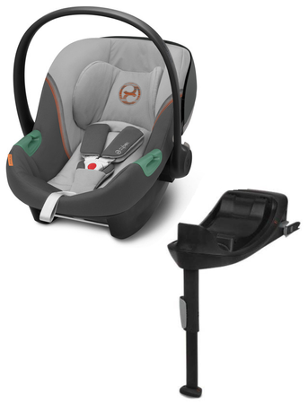 Cybex Aton S2 i-Size Fotelik Samochodowy 0-13kg Lava Grey 2023 + Cybex Baza One Isofix
