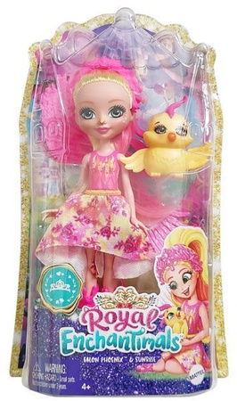 Barbie Enchantimals Lalka+zwierz.domowe FNH22 Falon Phoenix & Sunrise GYJ04