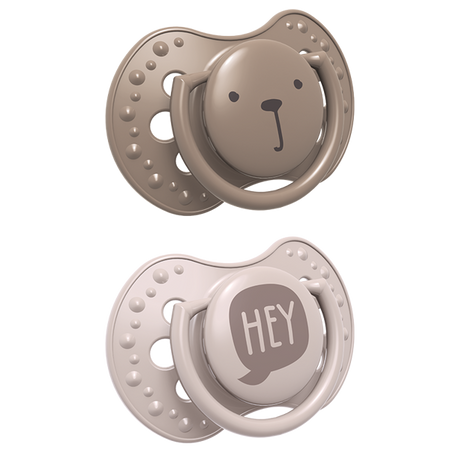 Lovi Smoczek silikonowy dynamiczny 3-6m 2szt. Hey Girl 22/886