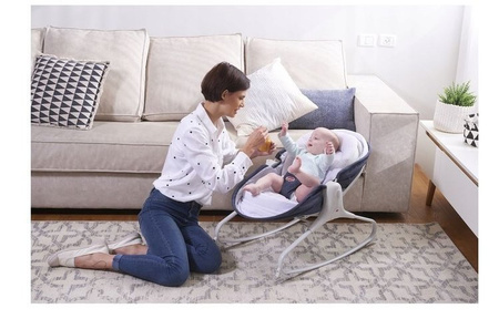 Tiny Love Wielofunkcyjny Leżaczek-Bujaczek z Funkcją Krzesełka 3w1 Denim