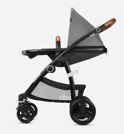 Cybex Leotie Lux spacerówka + stelaż + gondola CBX Crunchy Red