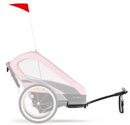 Cybex Zeno Siedzisko Przyczepki Do Biegania Do Roweru Cybex Sports Silver Pink