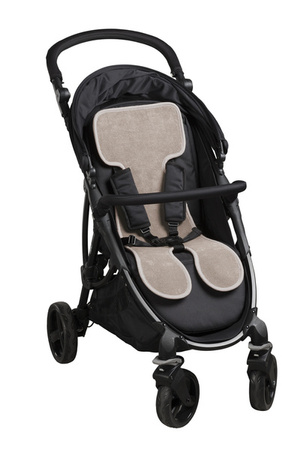 AirCuddle Cool Seat Oddychająca Wkładka Antypotowa Wózków Spacerowych Nut