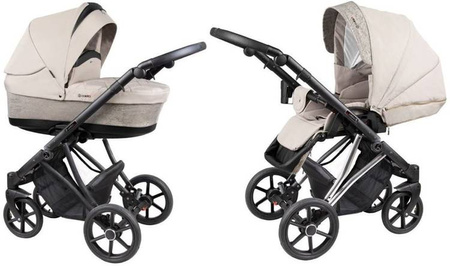 Coletto Craft Wózek Głęboko-Spacerowy 2w1 C-07 Czarna Rama