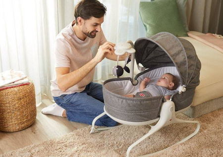 Tiny Love Wielofunkcyjny Leżaczek-Bujaczek z Funkcją Krzesełka 3w1 Szary