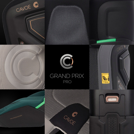 Cavoe Grand Prix Pro Fotelik Samochodowy 15-36kg Meteorite