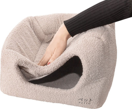 Petto Domek Legowisko 2w1 Uchi Cozy Beżowe