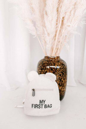 Childhome Plecak dziecięcy My First Bag Teddy Bear White