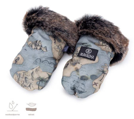 Makaszka Rękawice do Wózka Treasure Islands