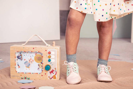 Lilliputiens Drewniana Animowana Pozytywka 10m+ Telewizor