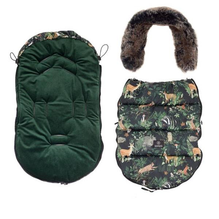 Makaszka Śpiworek Premium Do Wózka 0-18m Woodland