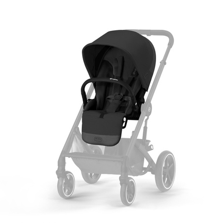 Cybex Balios S Lux Wózek Głęboko-Spacerowy + Cloud G I-Size Fotelik Samochodowy 0-13kg + Baza G + Adaptery Moon Black