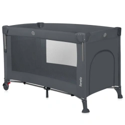 Lionelo Ellen - łóżeczko turystyczne 3w1 z opuszczanym bokiem | Grey Concrete