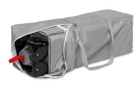 Caretero Esti Łóżeczko Turystyczne z Opuszczanym Bokiem Grey