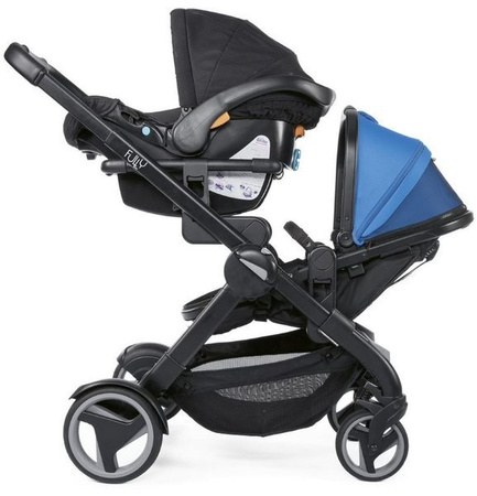 Chicco Fully Twin Bliźniaczy Wózek Wielofunkcyjny Power Blue