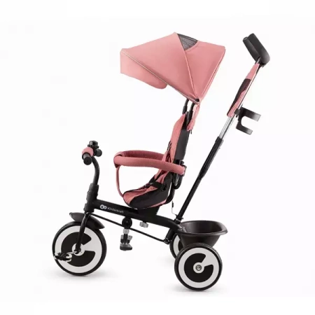 Kinderkraft Aston Rowerek Trójkołowy Spacerówka Rose Pink