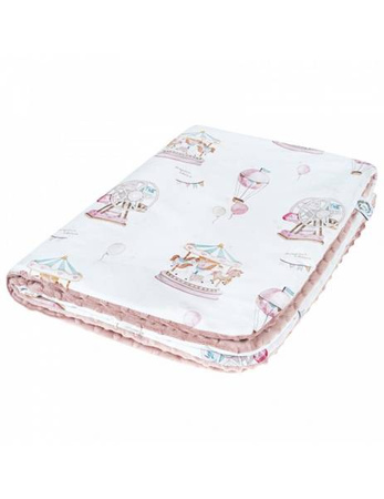 Bonjour Cherie Bambusowy Kocyk Średniaka z Minky 75x100cm Lunapark