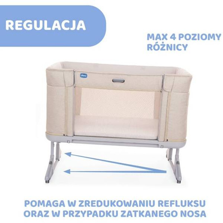 Chicco Next2Me Forever Łóżeczko Dostawne 3w1 do 22kg Honey Beige