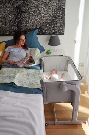 Chicco Next2Me Magic New 2023 Łóżeczko Dostawne Dla Dzieci White Snow