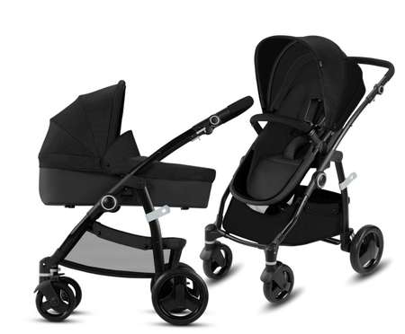 Cybex Cbx Leotie Pure + Shima zestaw 3w1 Wózek Głęboko-spacerowy + Fotelik Samochodowy 0-13kg Smoky Anthracite