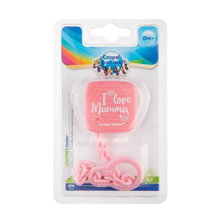 Canpol Babies Łańcuszek do Smoczka Uspokajającego I Love Mummy 2/434