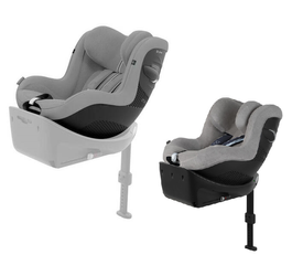 Cybex Sirona G I-Size Fotelik Samochodowy 0-20kg Plus Stoen Grey + Cybex Sirona G Line Tapicerka Letnia do Fotelika Grey