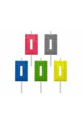 Godan Świeczka Urodzinowa Wzór Lego Cyfra 0