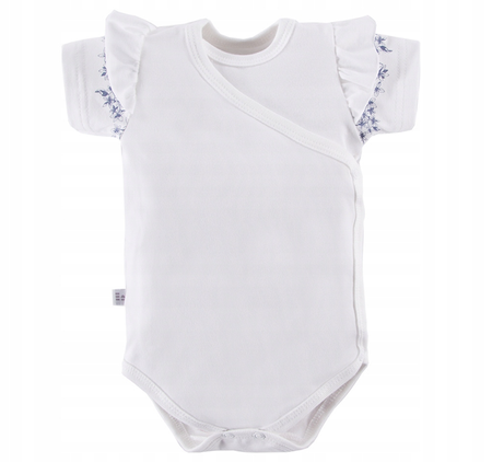 Eevi Body Krótki Rękaw Białe Botanic Rozmiar 68